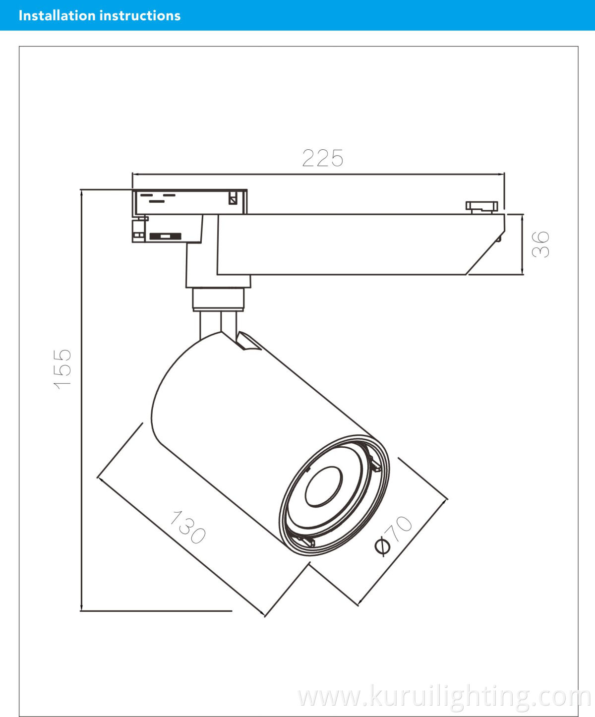 Competitive Wholesales Retail 25W COB 2 wWires 3 Wires Indoor Non-isolated Constant Current LED Track light